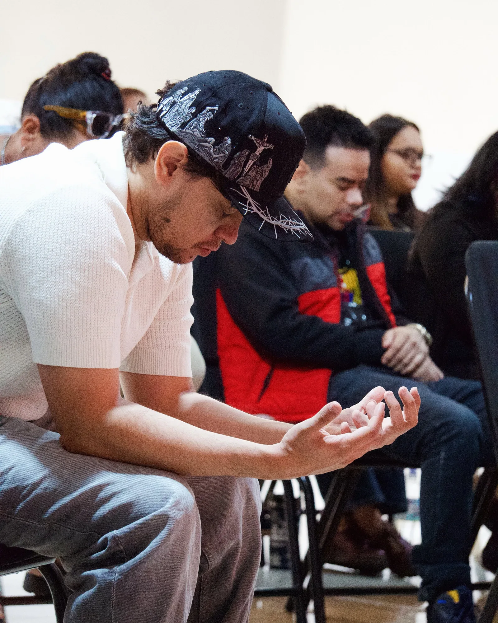 People praying together